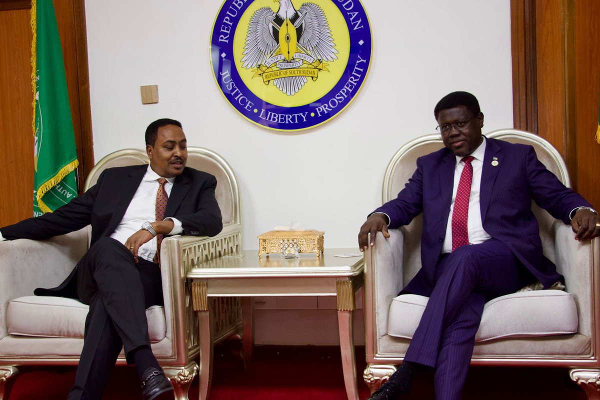 DrWorkneh's tweet image. Arrived in Juba, South Sudan for a two-day mission focused on progress implementation of the Revitalized Agreement on the Resolution of the Conflict in South Sudan (R-ARCSS), and underscoring the critical need for its timely and full execution. In my initial meeting with H.E.…