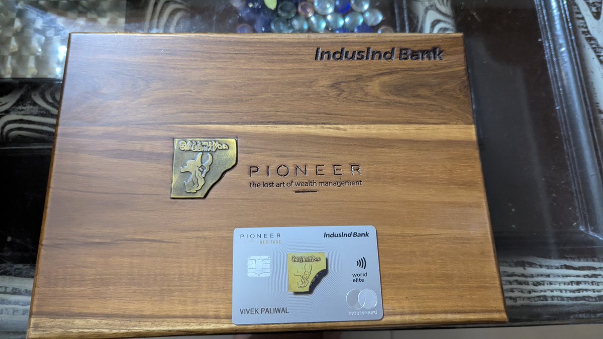 After the break up with Platinum (charge), new metal in the house. #IndusindBank #ccgeeks #Ltf