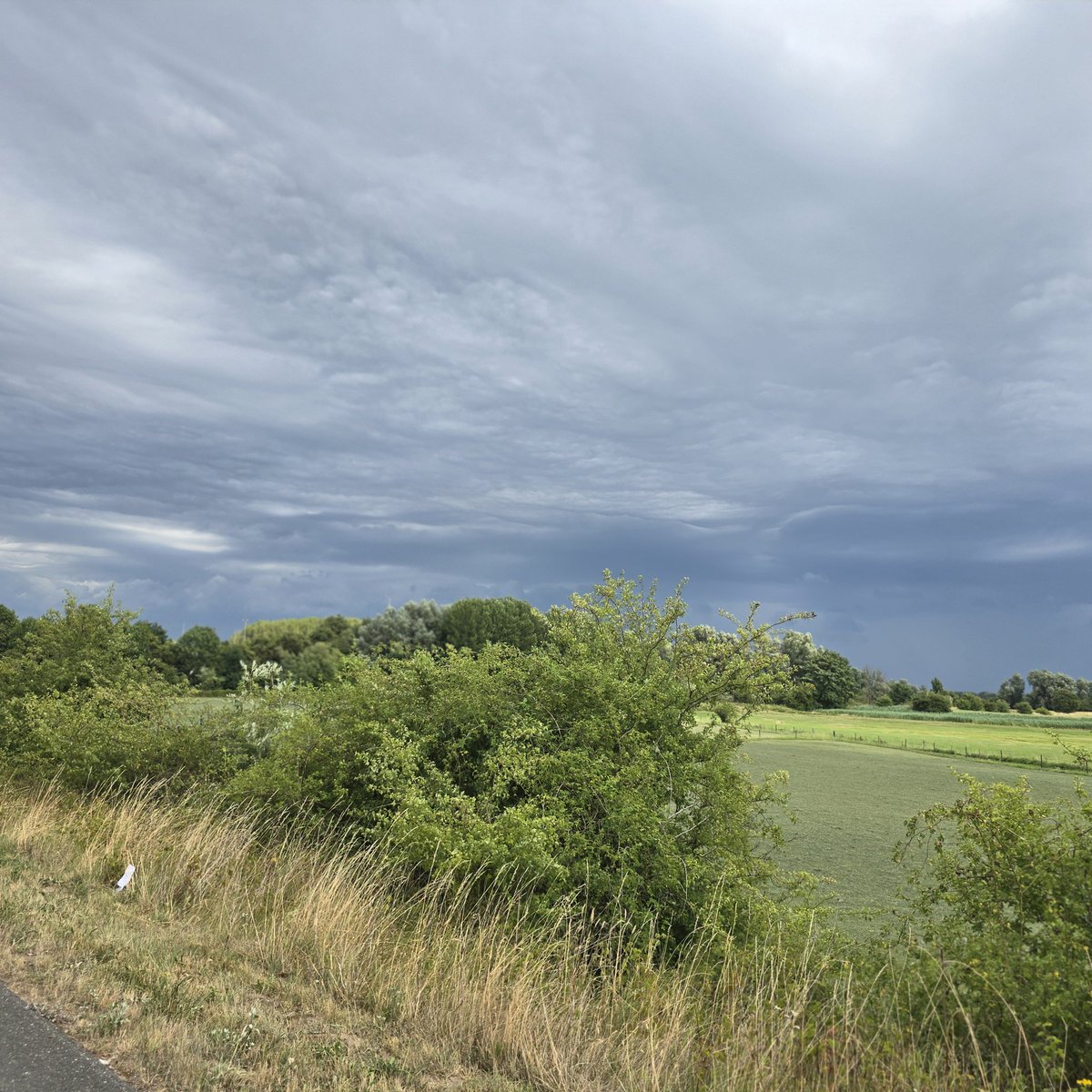 Zitten hier weerdeskundigen? Betekenen die "golven" in de wolken ook nog iets?