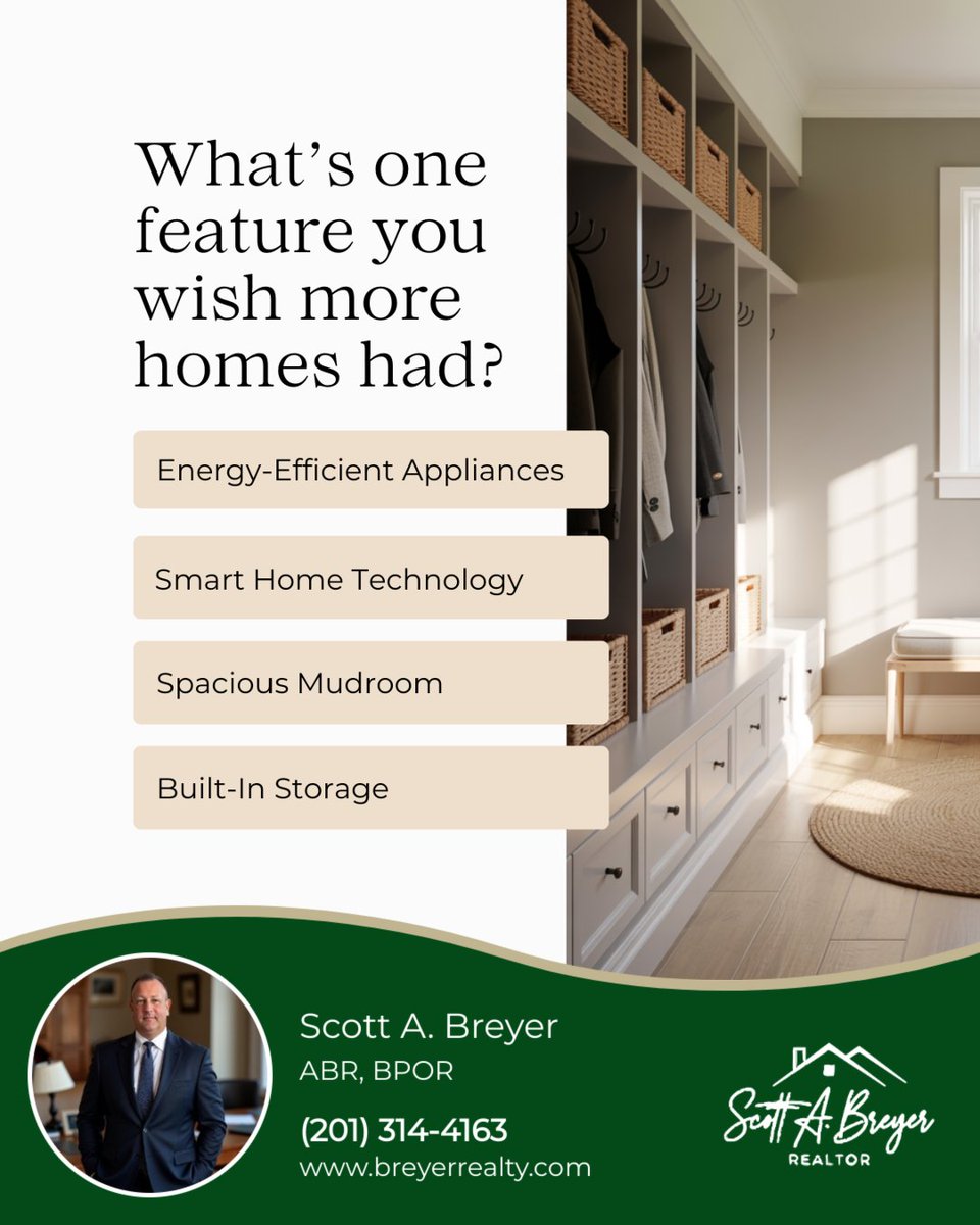 sbreyer's tweet image. Imagining the perfect home is all about those features that make everyday living easier and more enjoyable.

🌟 What’s one feature you wish more homes had? Share your must-have in the comments below!

#dreamhome #homefeatures #propertywishlist #homeimprovement #realestate