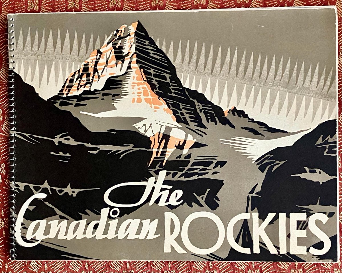 This is an incredible find! Beautiful, 1920 book with hand-colored photos, by Byron Harmon, of the Canadian Rockies. Click on link to see a couple of photos. Be sweet and RETWEET vintagetrunkandart.etsy.com/listing/432930…
