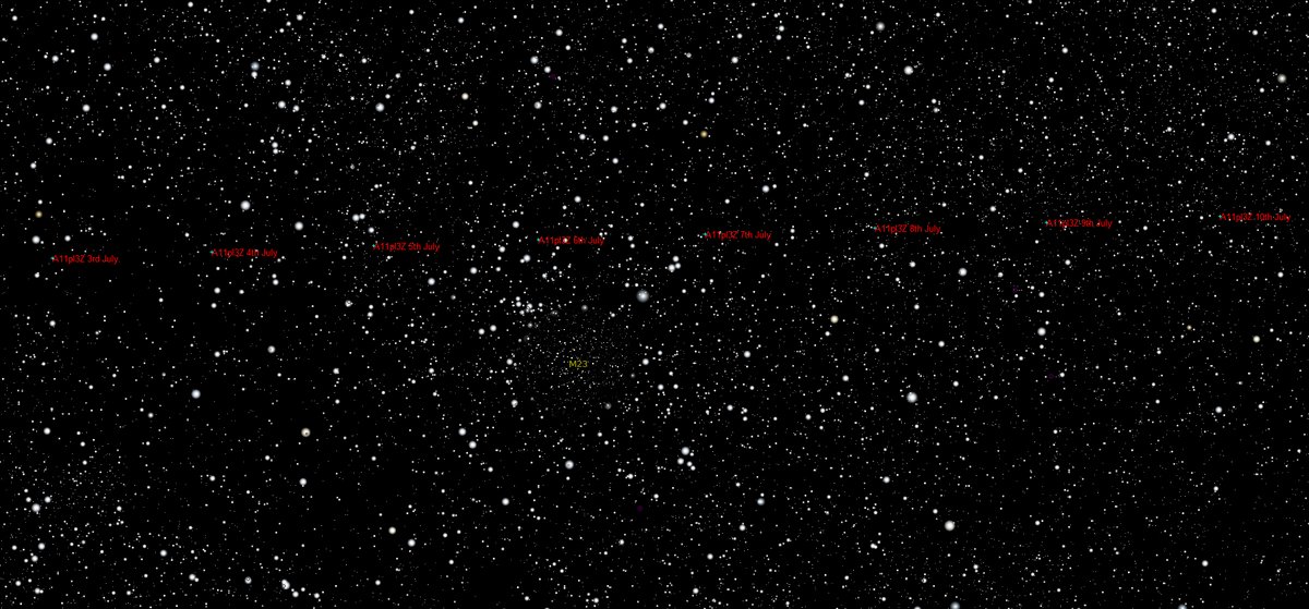 Dave_StarGeezer's tweet image. A very interesting object has been discovered, which looks like it could be an interstellar visitor to our solar system. More details and a map here:
star-gazing.co.uk/WebPage/a11pl3…
