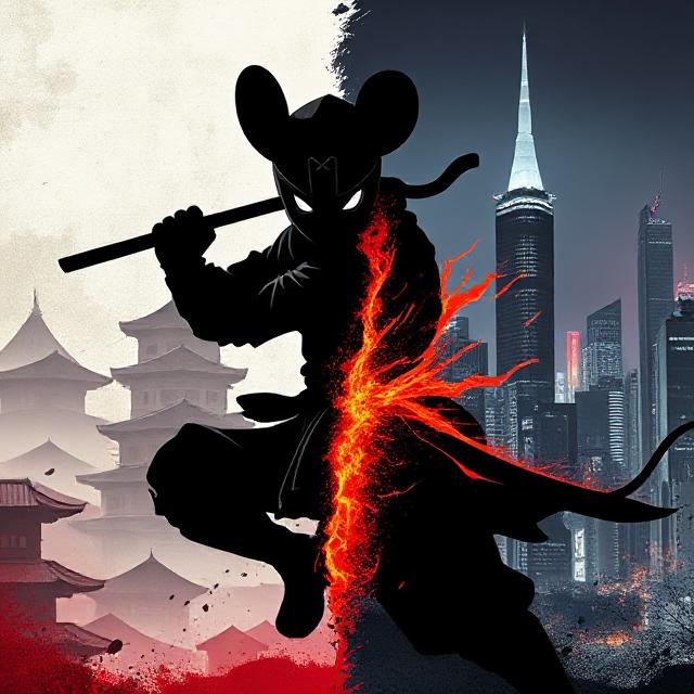 NinjaMouse45's tweet photo. ⚔️ Two worlds. One legend. ⚔️
Left: Feudal Japan – silent shadows, warrior code.
Right: Modern Tokyo – neon chaos, crypto rebellion.
🐭💨 NINJA MOUSE bridges centuries.
From katana to memecoin.
$NINJAMOUSE is coming.
Are you ready to join the clan?
#NinjaMouse #Crypto #Memecoin https://t.co/5kJbSMoOvJ