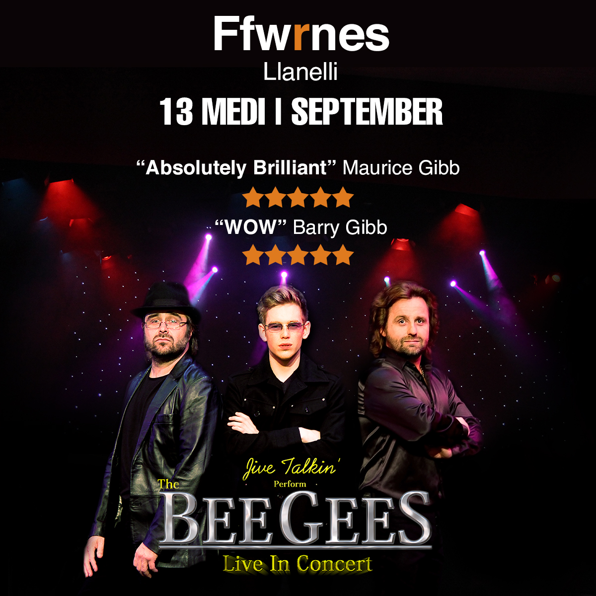TheatrauSirGar (@theatrausirgar) on Twitter photo Mae'r tocynnau'n gwerthu'n gyflym felly peidiwch ag oedi
Tickets are selling fast so don’t wait around
⭐ Jive Talkin' - <a href="/UKTheatreShows/">BeeGeesTributeShow</a>
📍 Ffwrnes, Llanelli
🗓️ 13 Medi | September, 7:30pm
🎟️ 👉 orlo.uk/nEQtC Mae'r tocynnau'n gwerthu'n gyflym felly peidiwch ag oedi
Tickets are selling fast so don’t wait around
⭐ Jive Talkin' - <a href="/UKTheatreShows/">BeeGeesTributeShow</a>
📍 Ffwrnes, Llanelli
🗓️ 13 Medi | September, 7:30pm
🎟️ 👉 orlo.uk/nEQtC