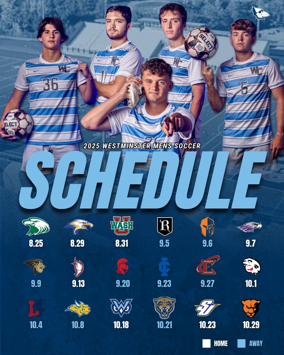 WC_BlueJays's tweet image. Mark your calendars! The Blue Jay men's soccer team begins its season on August 25th at home against Central Methodist University!
#letsfly