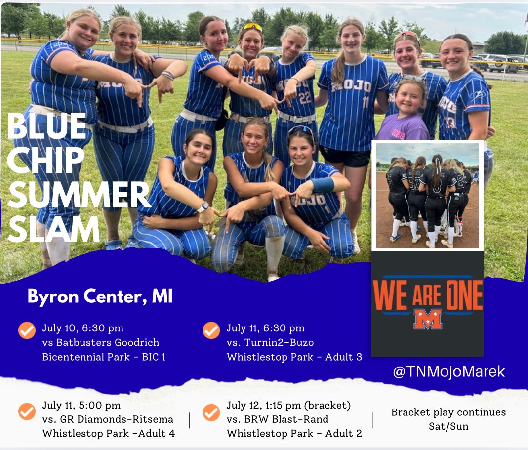 Darci Marek (@tnmojomarek) on Twitter photo Excited for the Blue Chip Summer Slam!! Come watch some good ball!โ๏ธ
<a href="/smith_isab80894/">Isabella Smith</a> <a href="/BriaPowell05/">Bria Powell</a> <a href="/alliemart27/">Allie ๐ Martin</a> <a href="/AnnaMinnick57/">Anna Minnick</a> <a href="/driegarrison22/">Adrianna Garrison</a> <a href="/kendall_hans11/">Kendall Hans</a> <a href="/AnaDettling9/">Ana Dettling</a> <a href="/annadoyle_19/">Anna Doyle</a> <a href="/abbymarek03/">Abby</a> <a href="/Reese_Mountain/">Reese</a> <a href="/olliepowers01/">Ollie Powers</a> Excited for the Blue Chip Summer Slam!! Come watch some good ball!โ๏ธ
<a href="/smith_isab80894/">Isabella Smith</a> <a href="/BriaPowell05/">Bria Powell</a> <a href="/alliemart27/">Allie ๐ Martin</a> <a href="/AnnaMinnick57/">Anna Minnick</a> <a href="/driegarrison22/">Adrianna Garrison</a> <a href="/kendall_hans11/">Kendall Hans</a> <a href="/AnaDettling9/">Ana Dettling</a> <a href="/annadoyle_19/">Anna Doyle</a> <a href="/abbymarek03/">Abby</a> <a href="/Reese_Mountain/">Reese</a> <a href="/olliepowers01/">Ollie Powers</a>