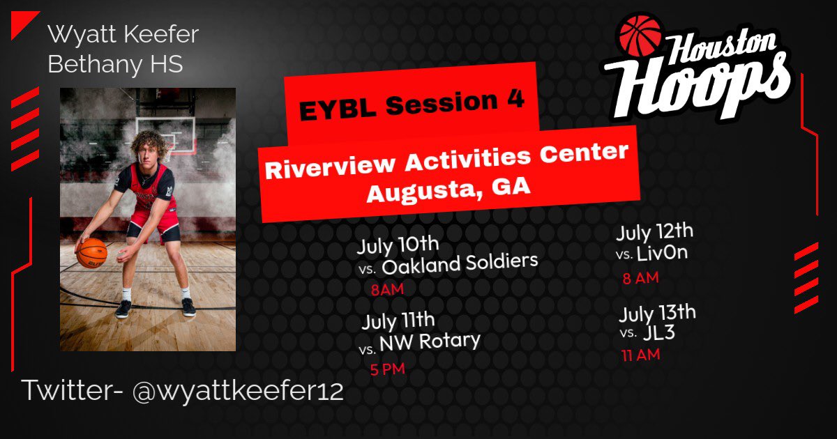 Wyatt Keefer (@wyattkeefer12) on Twitter photo Big week coming up for me and <a href="/Houstonhoopsok/">Houston Hoops Oklahoma</a> we are ready for it . <a href="/coach_b_chatman/">Coach Brad Chatman</a> <a href="/NikeEYB/">EliteYouthBasketball</a> <a href="/BHSBronchoHoops/">Bethany HS Boys Basketball</a> <a href="/OkieBall_1/">OkieBall</a> Big week coming up for me and <a href="/Houstonhoopsok/">Houston Hoops Oklahoma</a> we are ready for it . <a href="/coach_b_chatman/">Coach Brad Chatman</a> <a href="/NikeEYB/">EliteYouthBasketball</a> <a href="/BHSBronchoHoops/">Bethany HS Boys Basketball</a> <a href="/OkieBall_1/">OkieBall</a>
