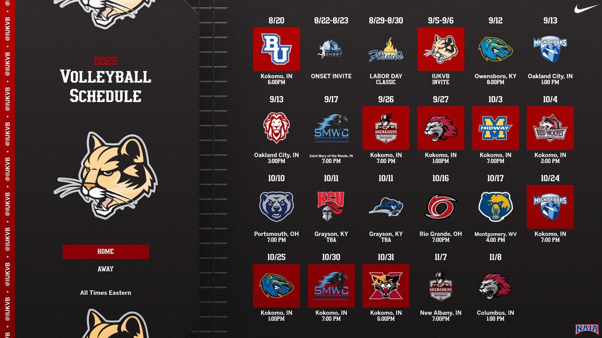 Volleyball Releases 2025 Schedule.

📰 bit.ly/4eueD9A

#RollCougs x <a href="/IUKVB/">IU Kokomo Volleyball</a>