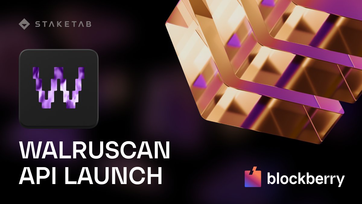 Blockberry (@blockberry_api) on Twitter photo The #Walruscan API is LIVE!
Access real-time on-chain data: accounts, blobs, analytics
⚡ Ultra-fast with low latency
🛠️ Build apps, dashboards, analytics tools, and more
Build on <a href="/WalrusProtocol/">Walrus 🦭/acc</a> today 👉 walruscan.com/mainnet/news/1… The #Walruscan API is LIVE!
Access real-time on-chain data: accounts, blobs, analytics
⚡ Ultra-fast with low latency
🛠️ Build apps, dashboards, analytics tools, and more
Build on <a href="/WalrusProtocol/">Walrus 🦭/acc</a> today 👉 walruscan.com/mainnet/news/1…