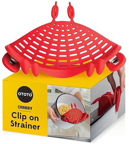 I just received OTOTO Crabby Clip-On Strainer by - Red Crab Pasta Strainer, Noodle Strainer, Cute Kitchen Accessories, Cool Kitchen Gadgets, Food Strainer for Meat - Crab from Anonymous via Throne. Thank you! throne.com/luckyparadox #Wishlist #Throne