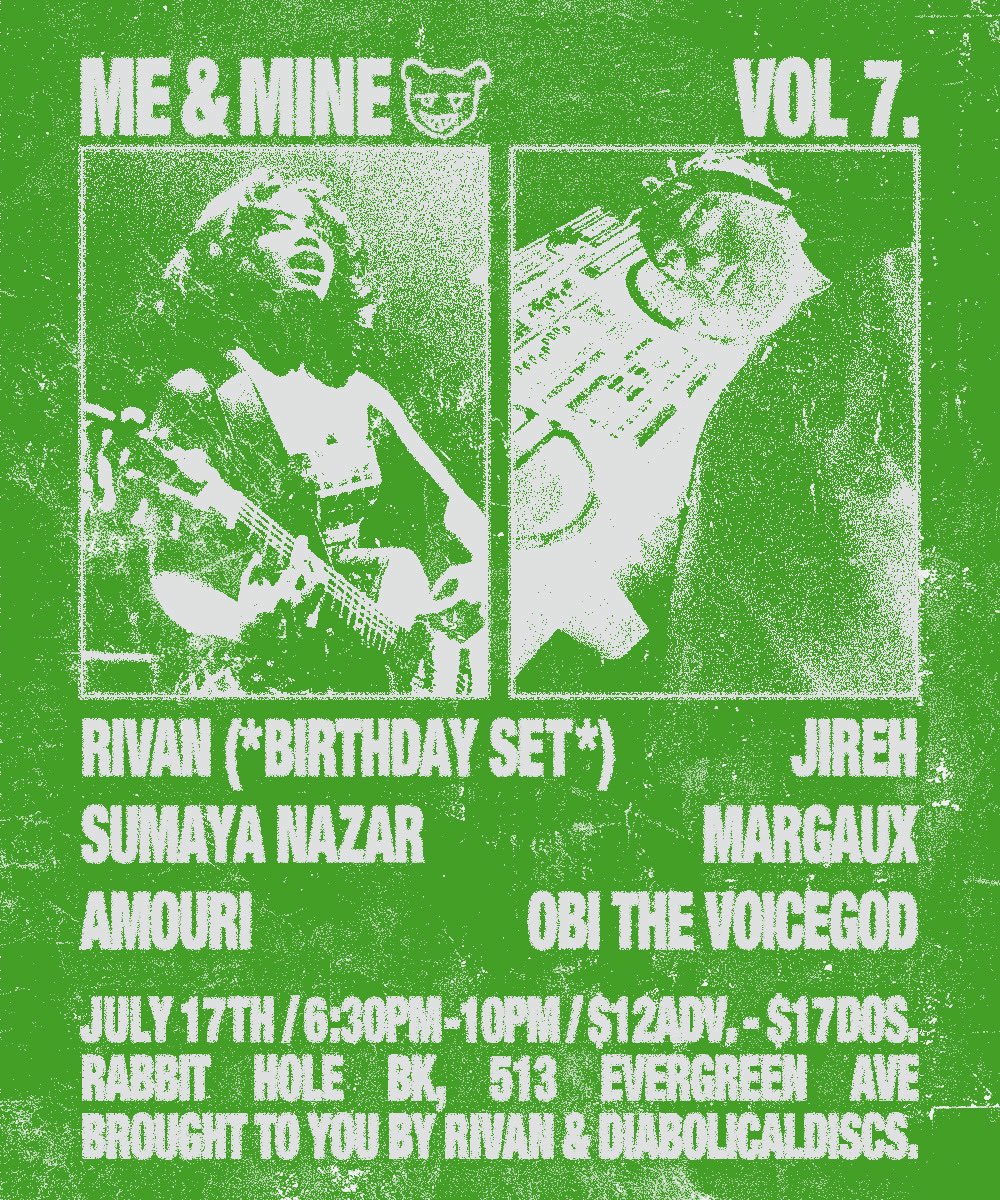 🚨 ME &amp; MINE VOL 7. 🚨 JULY 17th at the RABBIT HOLE 🚨Come experience some new tunes, bring some friends, and have fun!! 
Tickets Online: posh.vip/e/me-mine-vol-…