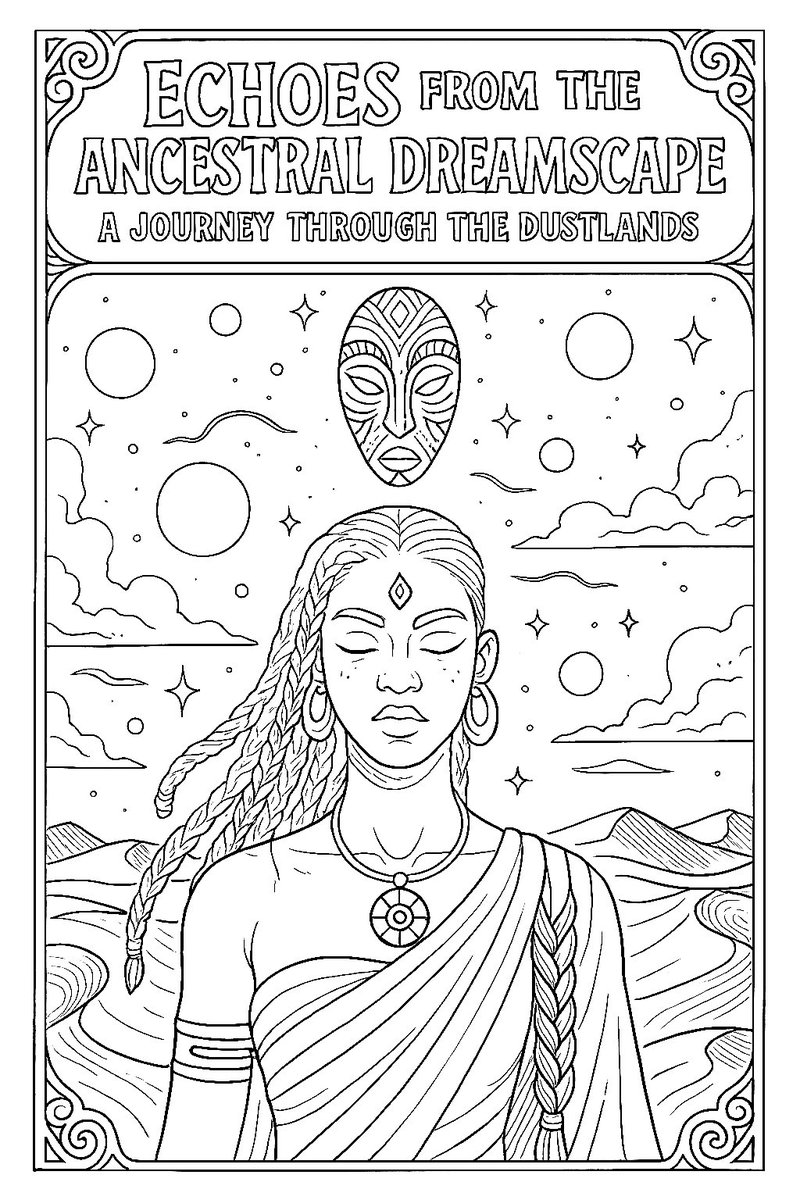 BaldwinDimeku's tweet image. Trying my hand at this digital art thing and I started with this colouring book style illustration. 

Before👇                              After👇