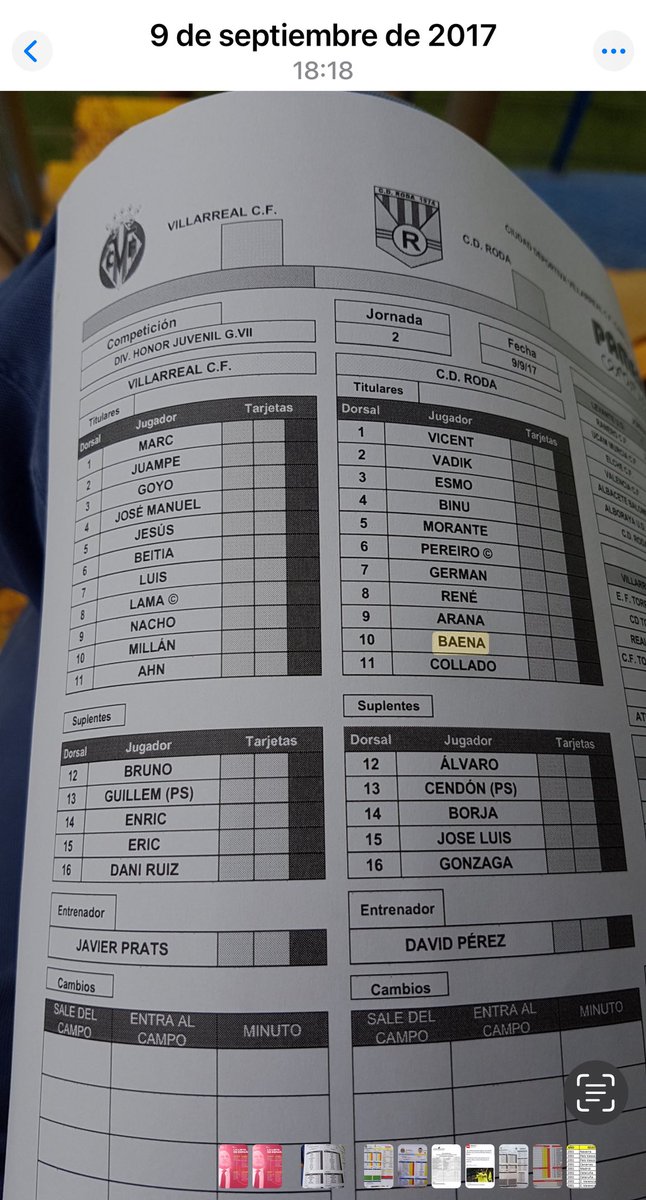 jmapeka's tweet photo. “Con 16 años @alexbbaena ya era titular en Juvenil DH @futboljuvenil_ @raneroficial 2-1 @cdroda junto a @Germanvalera10 @CanteraGrogueta @VillarrealCF” ¡Vaya dos cracks, Enhorabuena!👏🏻👏🏻 @tiko_iniesta @Manupedree @davidardil5 @josejavierros @Futbeltran @hanza_99 @raul_guillen12 https://t.co/CjnAjZDe1T