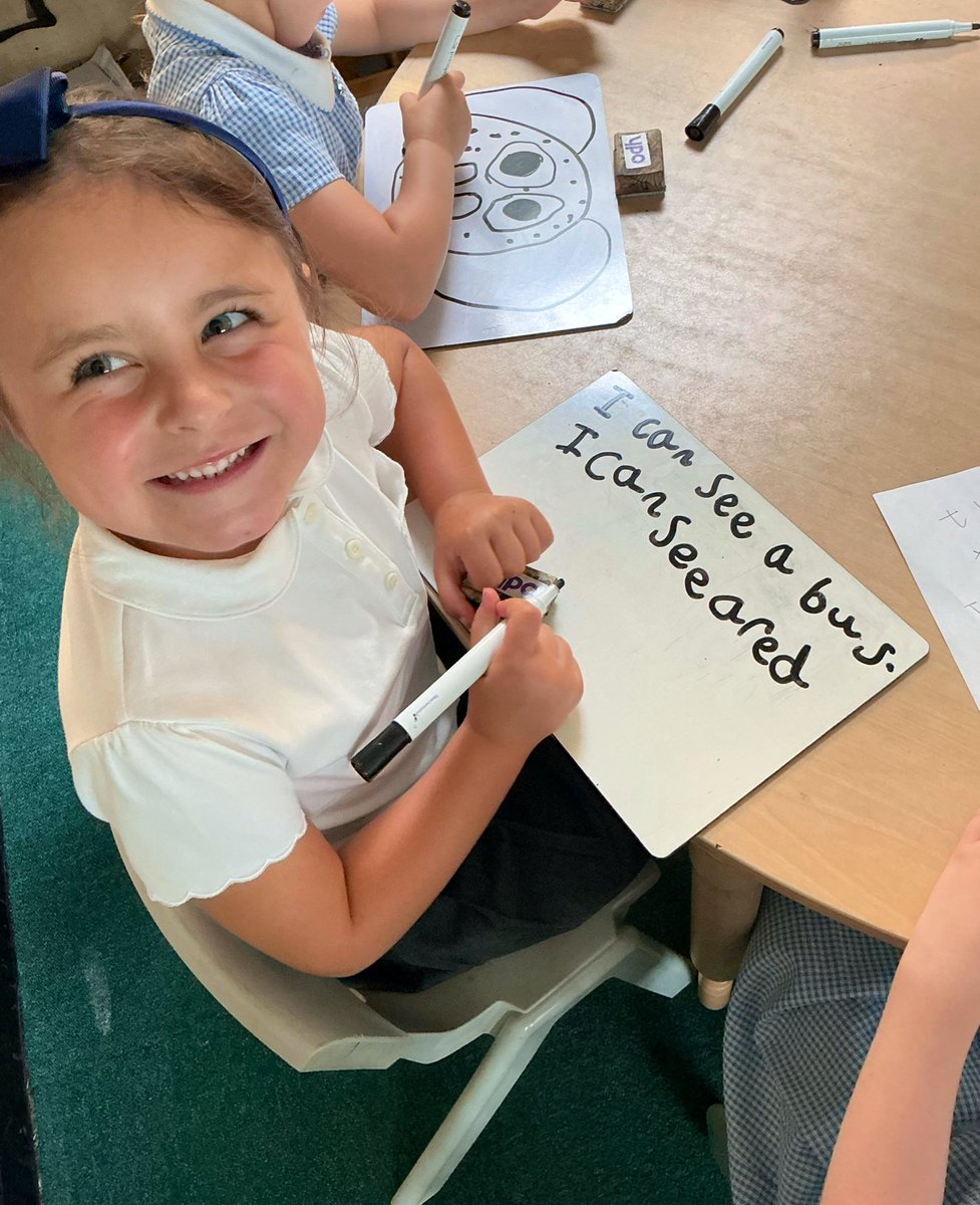 Reception have been busy writing sentences using capital letters and full stops. Next stop: Year 1! ✏️📚 #BPIEarlyYears #BPIEnglish #ReadyForYear1