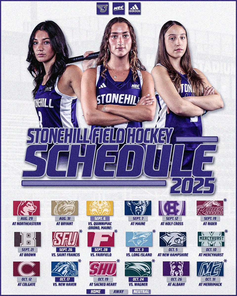 GoStonehill's tweet image. 🚨Season loading…🚨
The 2025 @Stonehillfh schedule is officially LIVE! 🏑
📅bit.ly/3Gr5QZt
#GoHill | #NECFH