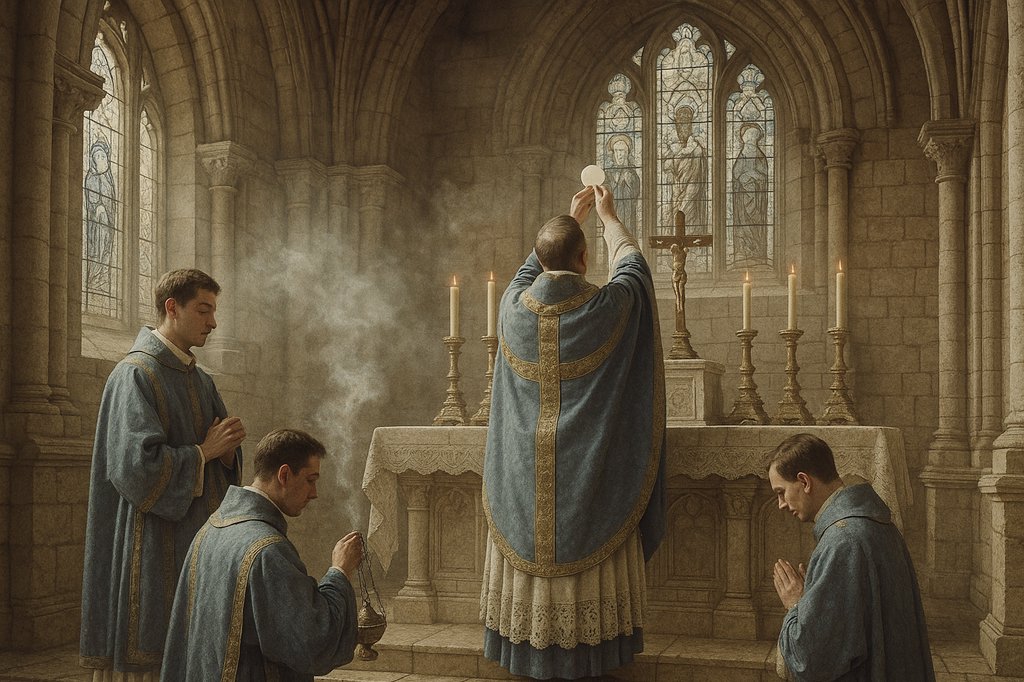 The Sarum Rite – England’s Own Way of Worship 
Before Rome ruled the altar, and before Protestantism stripped it bare… England had her own rite.

The Sarum Rite wasn’t foreign. It wasn’t Roman. It was English.

Born in Salisbury (Sarum) under St. Osmund around 1078, the Sarum