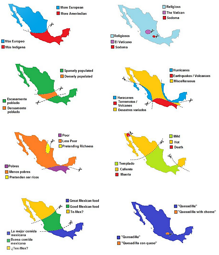 8 different ways to divide Mexico