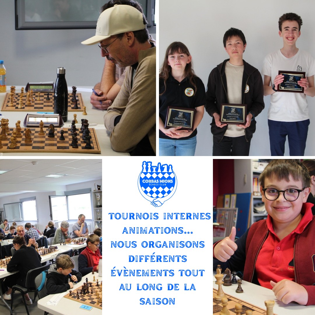 Vous êtes 𝗺𝗼𝗿𝗱𝘂 𝗱'𝗲́𝗰𝗵𝗲𝗰𝘀 et souhaitez rencontrer d'autres passionnés ?𝗥𝗲𝗷𝗼𝗶𝗴𝗻𝗲𝘇-𝗻𝗼𝘂𝘀 
𝗠𝗲𝗶𝗹𝗹𝗲𝘂𝗿 𝗰𝗹𝘂𝗯 𝗳𝗼𝗿𝗺𝗮𝘁𝗲𝘂𝗿 𝗱𝗲 𝗙𝗿𝗮𝗻𝗰𝗲 𝟮𝟬𝟮𝟱, nous serons ravis de vous accompagner quel que soit votre âge et votre niveau