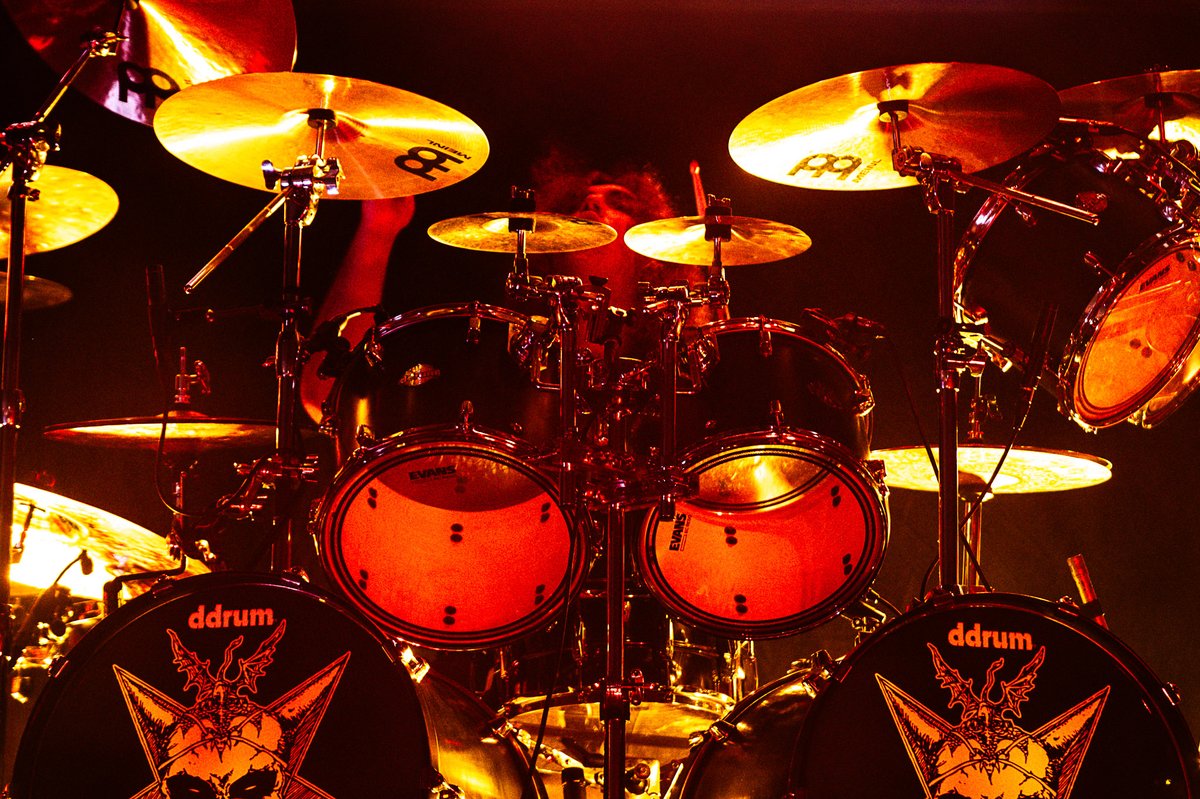 testament's tweet image. Happiest of Birthdays to our newest member, the phenomenally talented drummer CHRIS DOVAS! 🥁

📸: Annie Atlasman