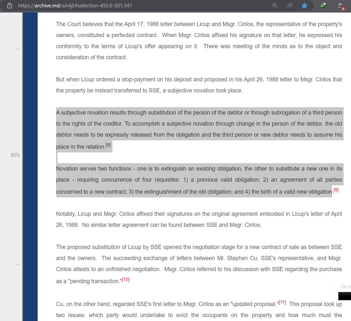 frustratedDoe's tweet image. [ G.R. No. 177936, January 18, 2012 ] archive.ph/oA4jE -&amp;gt; elibrary.judiciary.gov.ph/thebookshelf/s…
also today I learned of [TROPICANA PROPERTIES AND DEVELOPMENT CORPORATION] and apparently

#law #lawPH #perfecting #perfect #contracts #contractLaw #jurisprudencePH #malcolm #malcolmHall