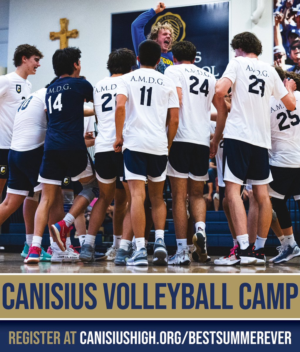 Learn how to play the Crusader Way at CHS Volleyball Camp!
 
Develop individual skills while learning team concepts from coach Angelo Calabrese '00 and the Crusader Volleyball staff &amp; players next week in the Bernard J. Kennedy ’49 Field House.

More info: canisiushigh.org/bestsummerever