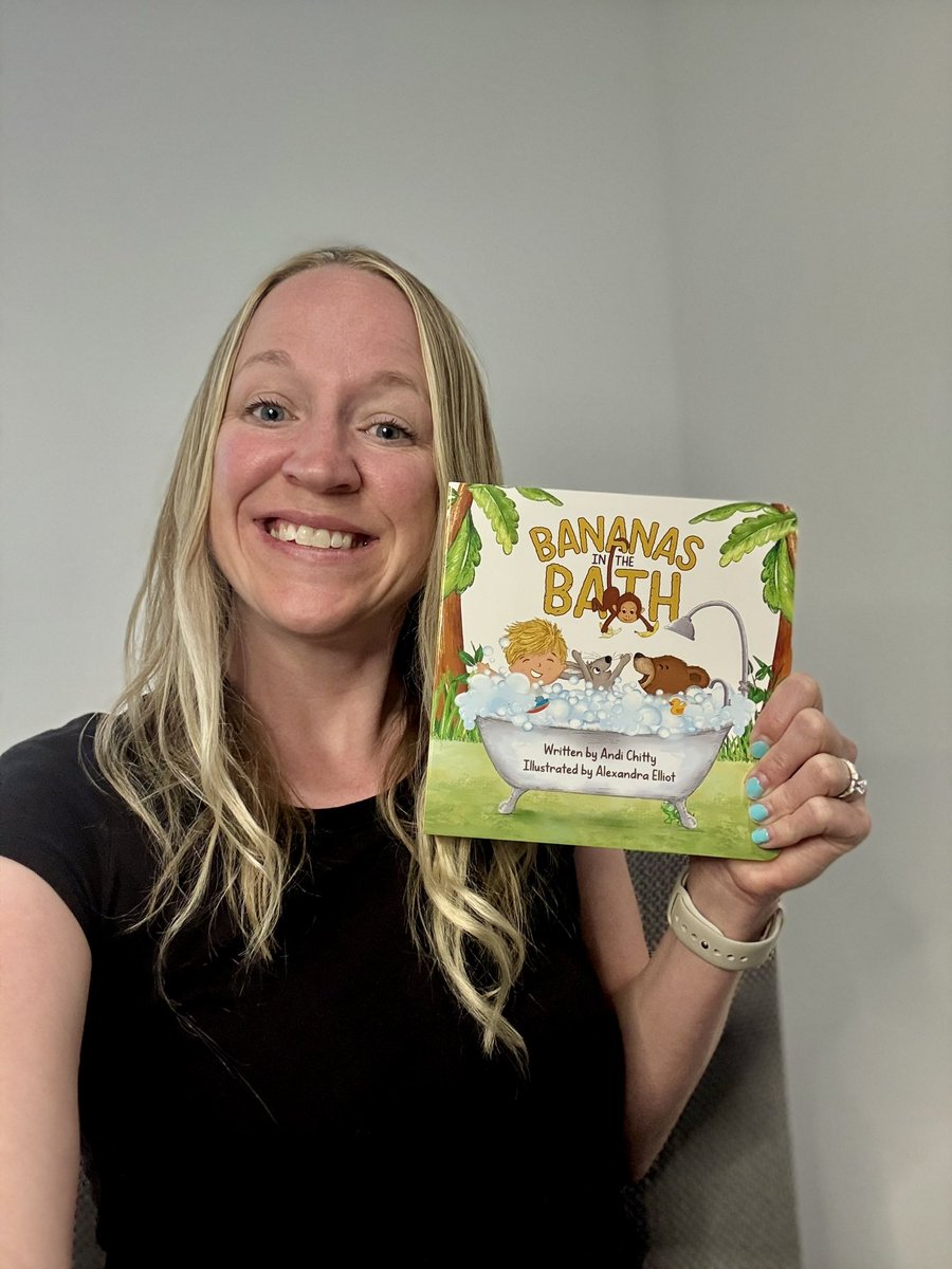 Bri Lawyer (@lawyerbri) on Twitter photo It’s here!! My copy of Bananas in the Bath by <a href="/AndiChitty/">Andi Chitty</a> and Alexandra Elliot finally arrived, and I’m obsessed! 🍌🛁 This board book is bursting with silly, bouncy rhymes, adorable characters, and amazing illustrations! I absolutely LOVE it! 🥰 It’s here!! My copy of Bananas in the Bath by <a href="/AndiChitty/">Andi Chitty</a> and Alexandra Elliot finally arrived, and I’m obsessed! 🍌🛁 This board book is bursting with silly, bouncy rhymes, adorable characters, and amazing illustrations! I absolutely LOVE it! 🥰