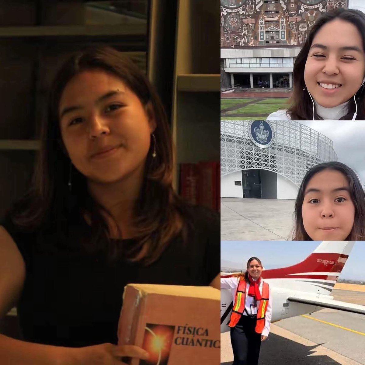 #interesante 

KARLA MÉNDEZ, LA JOVEN MEXICANA QUE ESTUDIA SIETE CARRERAS Y ASPIRA A SER PILOTO

Con tan solo 20 años, Karla Méndez se ha convertido en un orgullo nacional y en un fenómeno viral tras revelar que actualmente cursa siete licenciaturas al mismo tiempo.