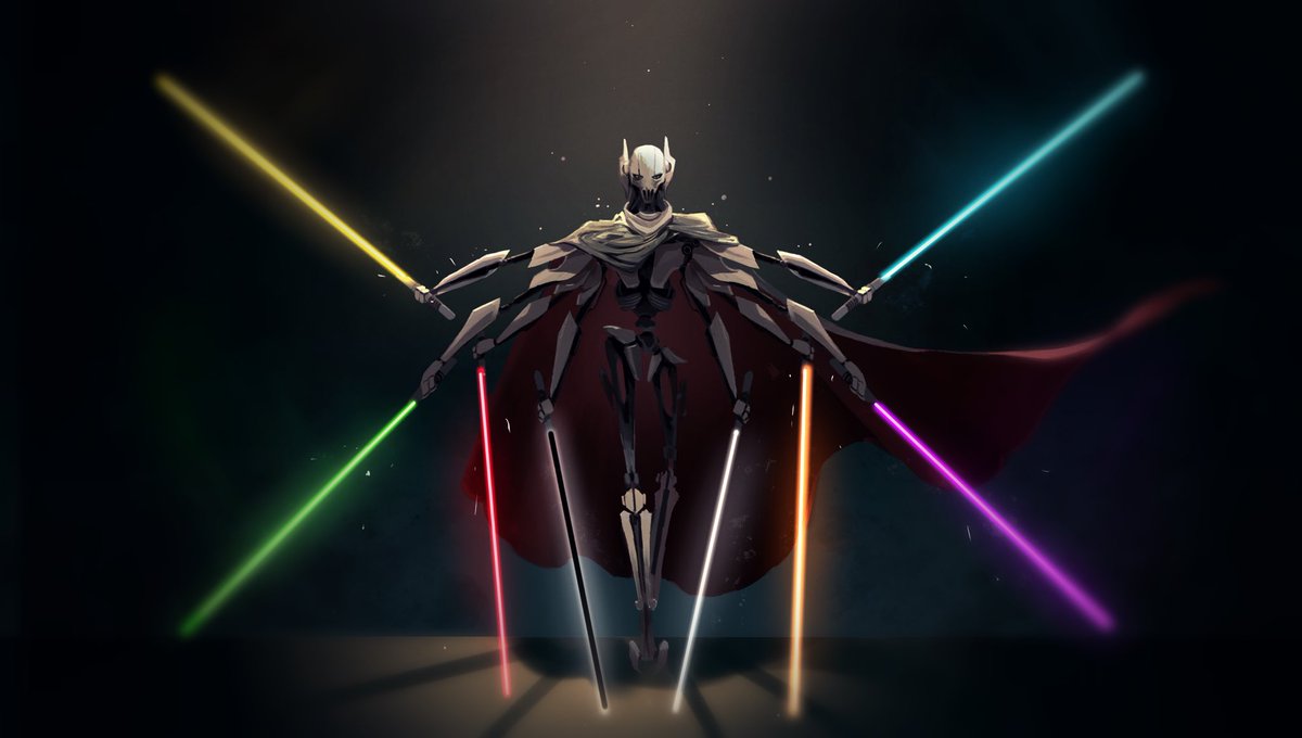 Ushien_art's tweet image. Monthly artwork for the #CharacterDesignChallenge.
Theme of the month was Star Wars so here is a redesign of General Grievous, one of my favorite characters.
#StarWars