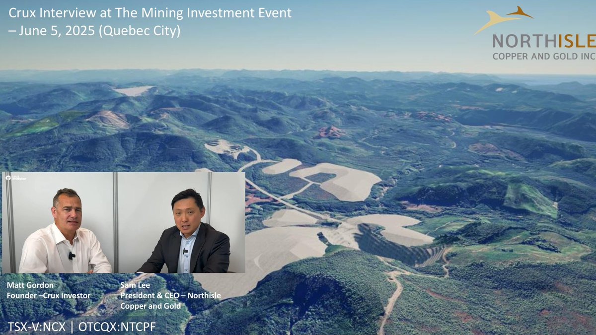 NorthIsle_CG's tweet image. Northisle is gaining momentum. With a $5B NPV Cu-Au project, AI-driven exploration, and new board talent from Barrick &amp;amp; Ero Copper, the market is taking notice. Political &amp;amp; investor alignment = rare tailwind.   ow.ly/5bph50We9ob
#Copper #Gold #AIinMining #MiningLeadership