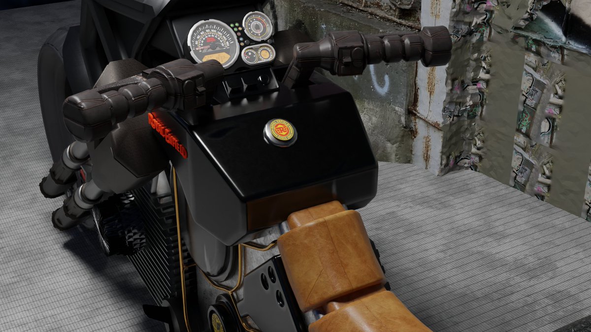 Me0wShri's tweet photo. thats something i build for royal enfield 
took inspiration from warhammer bike made in blender 
#3dart #RoyalEnfield #blender3d https://t.co/Ozy9q5E2v9