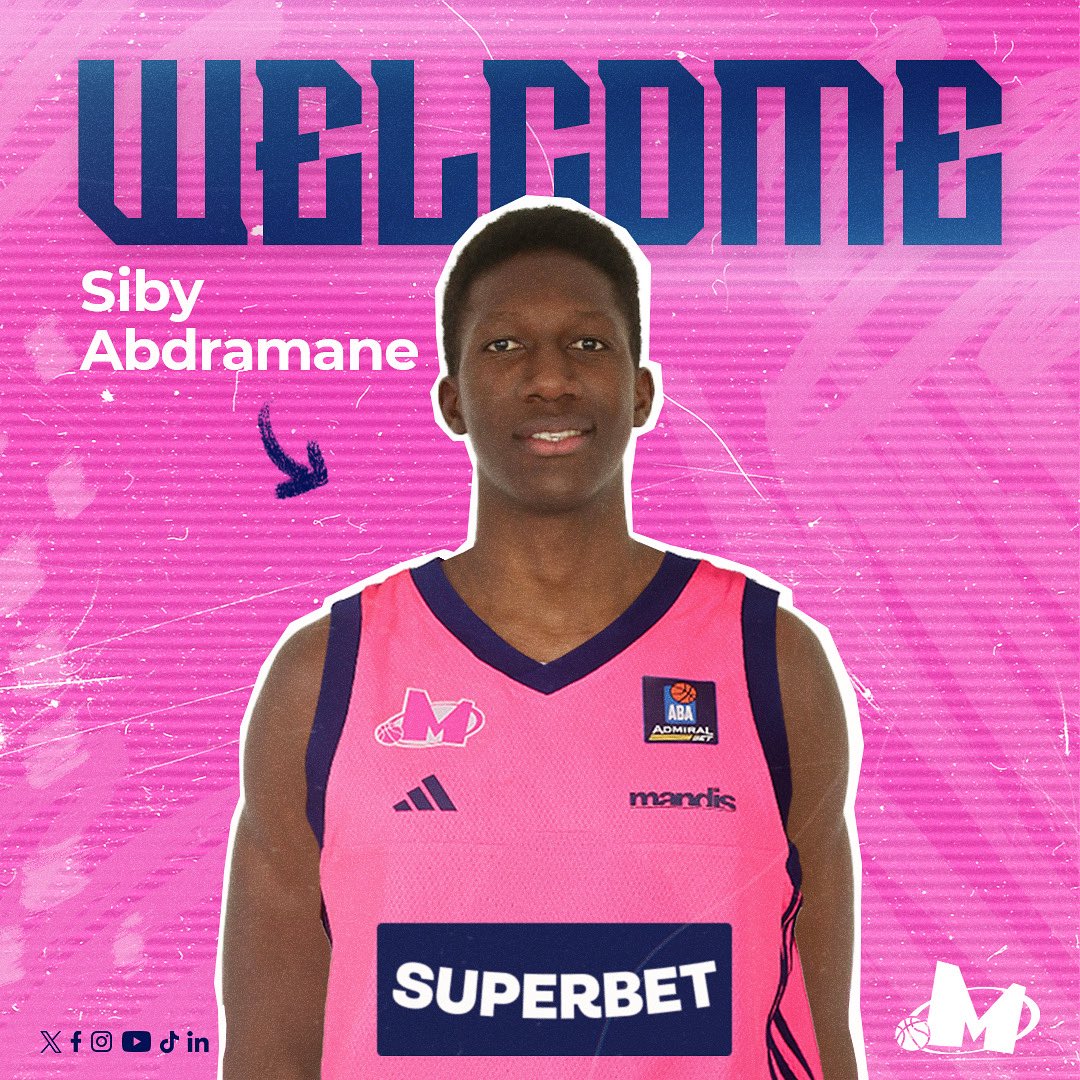 KKMegaBasket's tweet image. 𝗦𝗜𝗚𝗡𝗘𝗗 ✍️
🆕 Abdramane Siby is the new Mega Superbet player! 🔥
—
Košarkaški klub Mega Superbet angažovao je još jedno pojačanje za narednu sezonu pošto je ugovor sa klubom potpisao 18-godišnji Abdramane Sibi. 🙌
bcmegabasket.net/2025/07/02/abd…