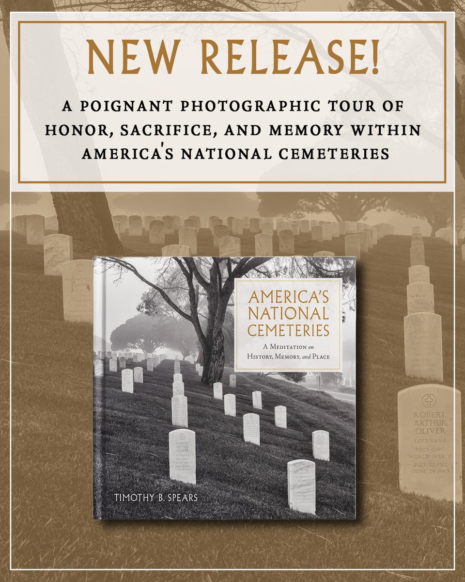 UnivofALPress's tweet image. In a time when national memory feels urgent, America’s National Cemeteries by Timothy B. Spears explores sacrifice, identity, and the places that hold our past. A must-read for history lovers and veterans. Get your copy 🔗 tinyurl.com/3vsucppf
#Military #NationalCemeteries