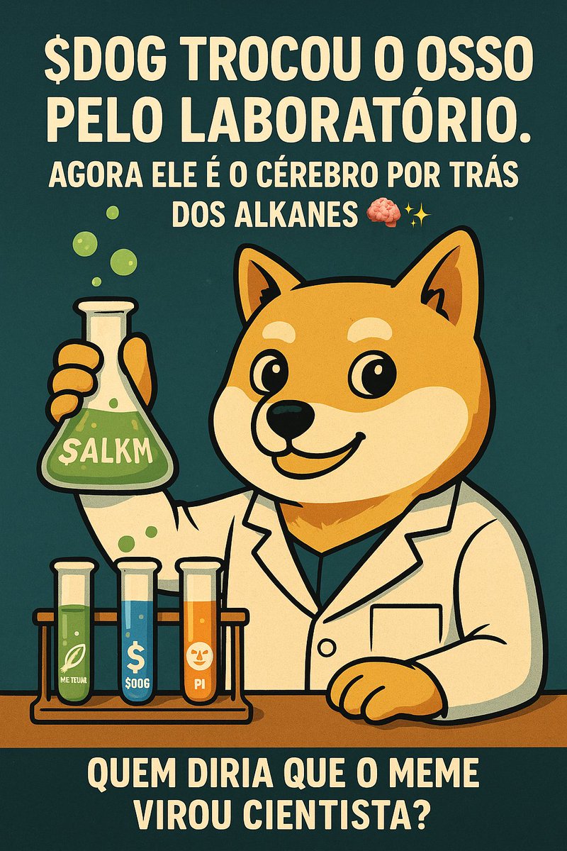 $DOG trocou o osso pelo laboratório.
agora ele é o cérebro por trás dos alkanes 🧠💥
mistura $METHANE com $ALKM e ainda late fórmulas 🔬🐾
quem diria que o meme virou cientista?
$DOG $ALKM #METHANE $PI