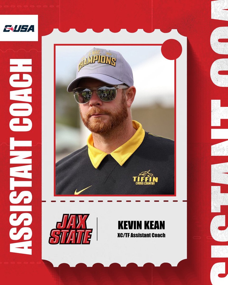 JaxStateXCTF's tweet image. Kevin Kean has been added to the staff as an assistant coach for the Gamecocks 👏
Coach Kean comes to Jacksonville after spending three seasons as the head coach at Tiffin University
Welcome to The 'Ville Coach Kean ‼️
#StayCocky 🐔 | #FearTheBeak 👌