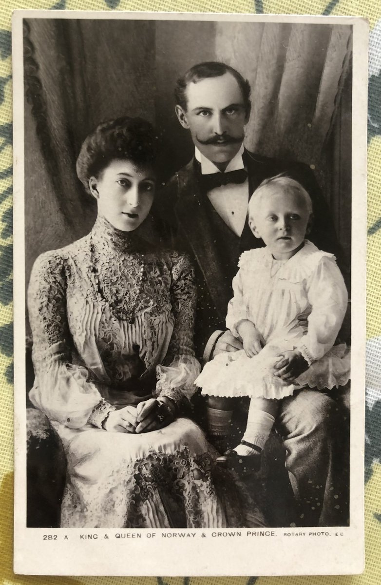 RoyalsOther's tweet image. Born on 2nd July 1903 on the Sandringham Estate, Prince Alexander of Denmark, later King Olav V of Norway, only child of the future King Haakon and Queen Maud.
