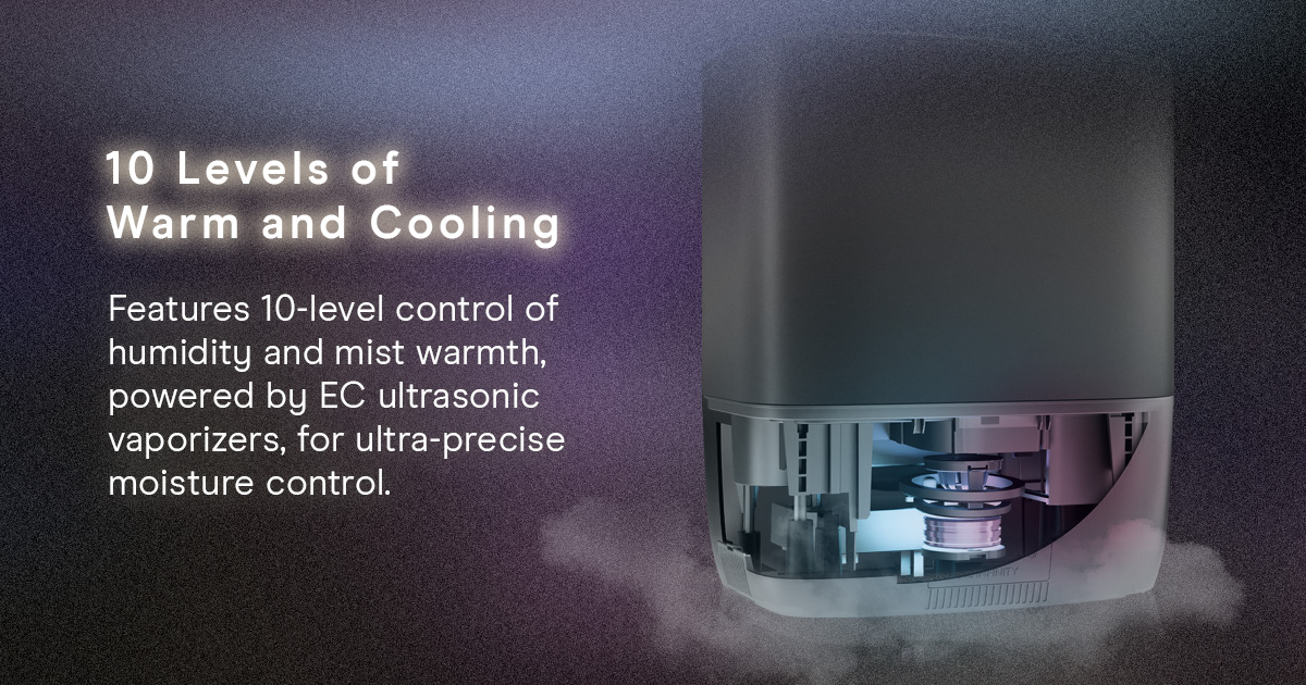 AcInfinityInc's tweet image. Introducing Our NEW CLOUDFORGE T5 Humidifier 💨🍃
This humidifier delivers ultra-precise vapor output with 10 levels of warm or cool mist, boosting efficiency by up to 3x in cold environments while using less water. The Cloudforge T5 features UV-C sterilization that purifies the…