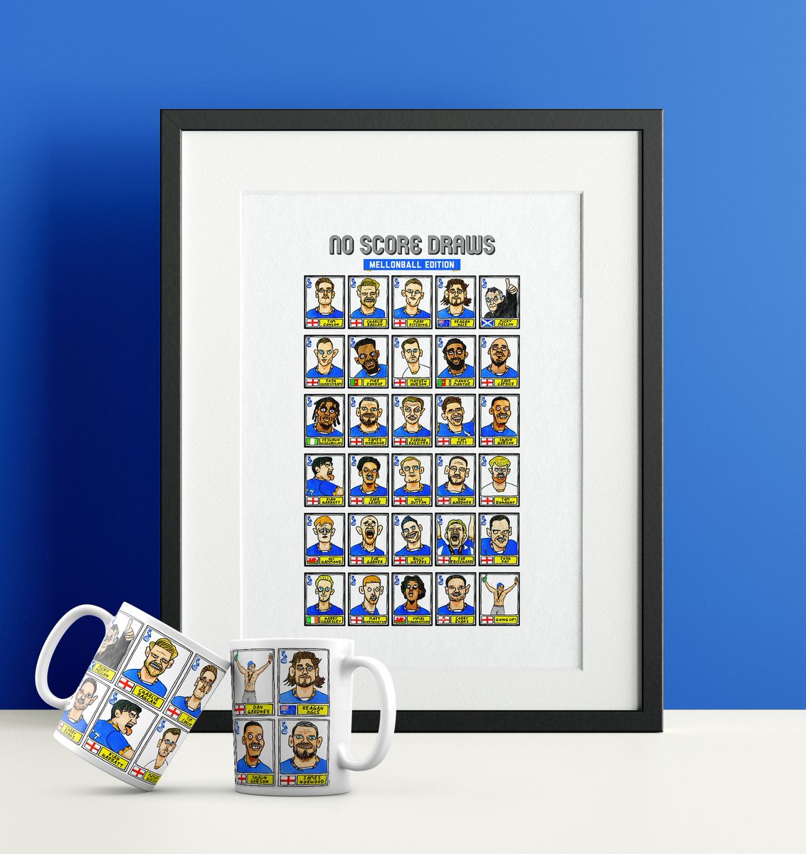 Oldham Athletic fans, mug sets and A3 prints of our highly questionable drawings of your playoff heroes can be found on our shop, in case you want to sully the memories x 💙 #oafc

🛒noscoredraws.com/collections/ol…