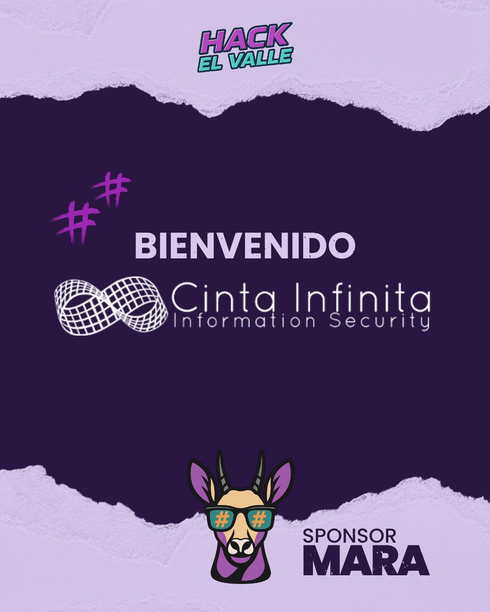 🌀 ¡Bienvenido, <a href="/cintainfinita/">Cinta Infinita</a>!
Nos alegra anunciar que Cinta Infinita se suma a HackElValle como Sponsor Mara 💥
Gracias por apoyar esta primera edición y acompañar el crecimiento de la comunidad de ciberseguridad en el Valle.

📍 Nos vemos el 23 de agosto en Neuquén Capital.