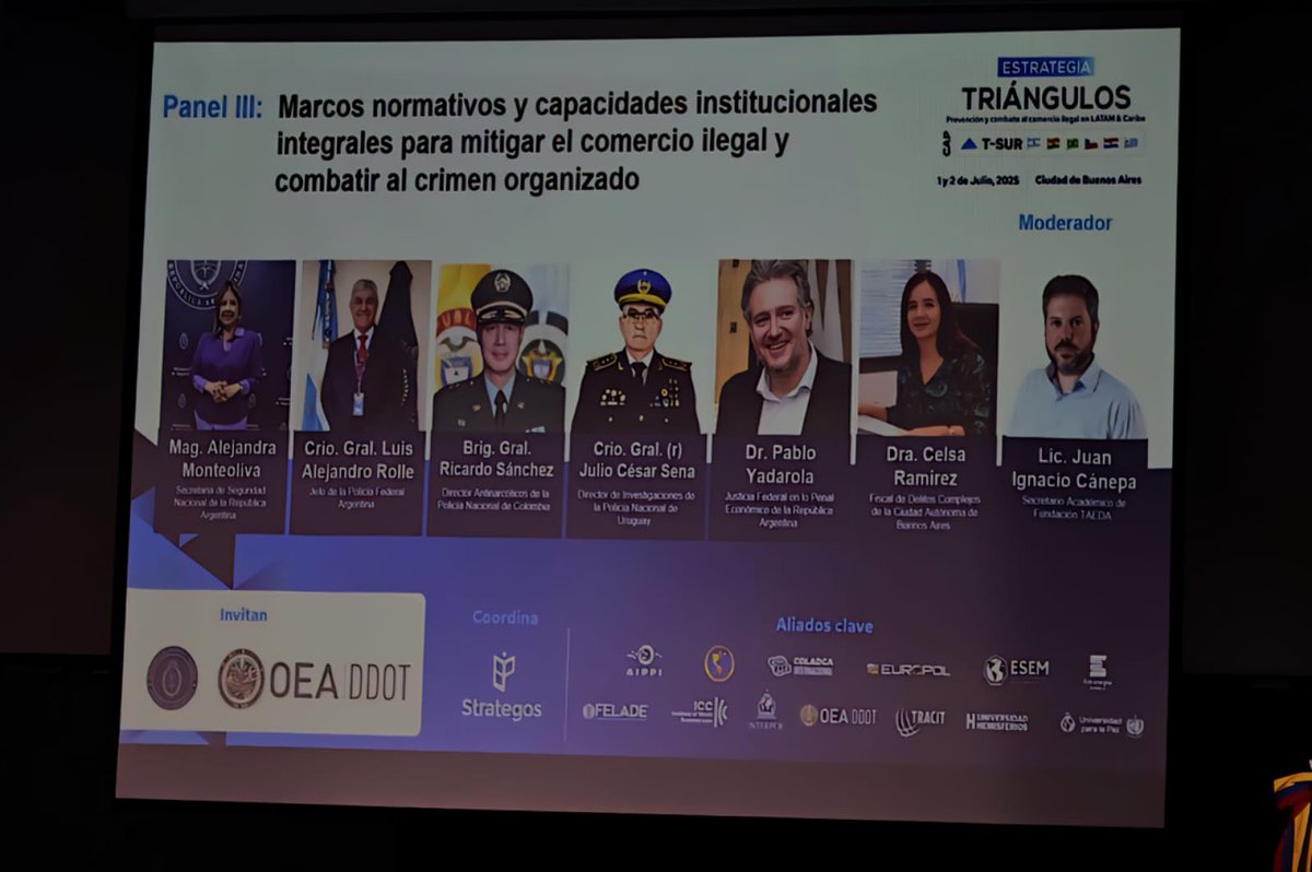 Participamos del V Encuentro de Alto Nivel – Estrategia Triángulo Sur, realizado en Buenos Aires, junto a países de la región, la OEA y organismos internacionales.