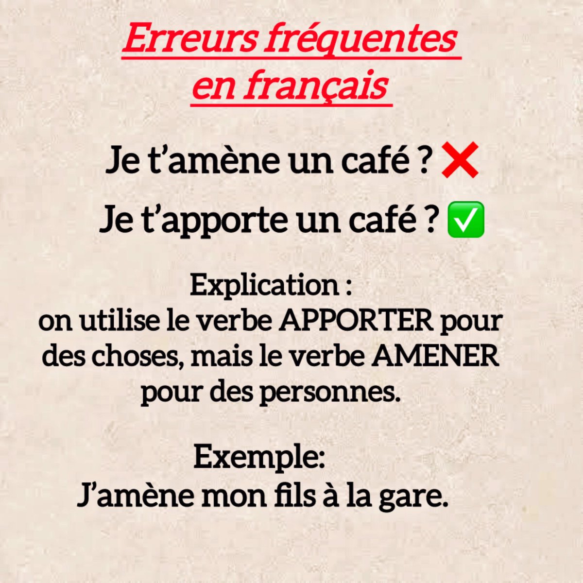 FrenchWithToi's tweet photo. Tu fais encore cet erreur ? Voici comment l’éviter ! 
#Fautes #FLE #grammaire #Orthographe #Vocabulaire #LangueFrançaise #ApprendreLeFrançais #Lexique #RDC https://t.co/j4xToFVgGY