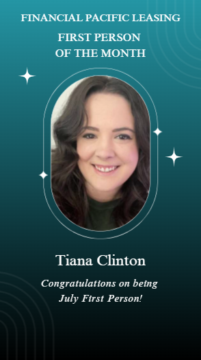 Finpacleasing's tweet photo. Congratulations Tiana Clinton, our First Person of July! https://t.co/GsZC2CtiHe
