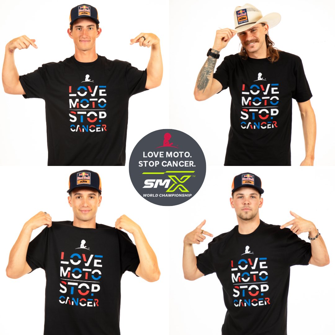 ProMotocross's tweet photo. Not just a shirt. A statement. Join us in repping the red, white, and blue for the kids at @StJude .🇺🇸

Sign up as a monthly donor and this exclusive t-shirt is yours. Text “SUPER” to 785-833 

#SMX #ProMotocross #StJude https://t.co/RBPHjjgS59