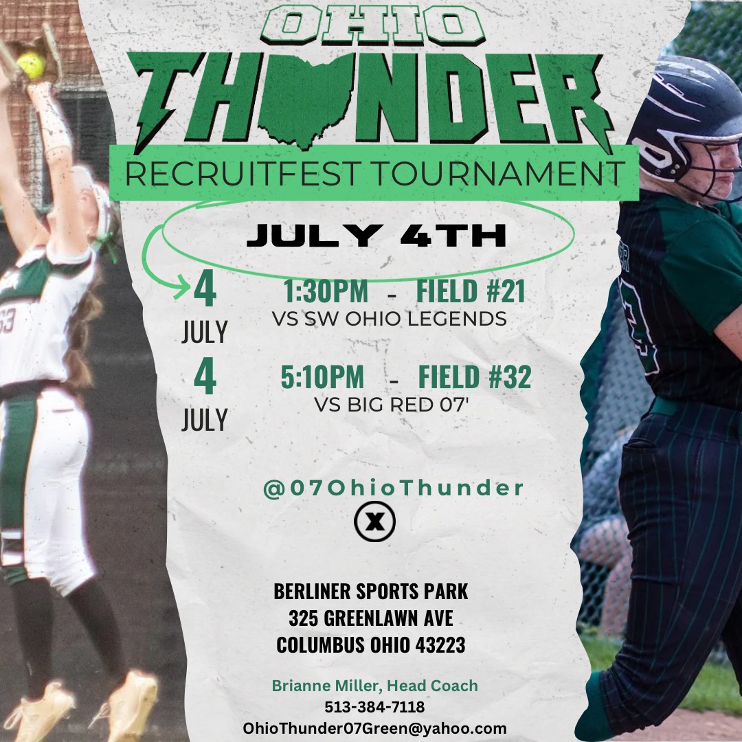aurora wallace (@auroraw2026) on Twitter photo Schedule for this upcoming weekend. We all hope to see you there !! <a href="/07OhioThunder/">Ohio Thunder 07 Green</a> <a href="/Franciscan_SB/">Franciscan Softball</a> <a href="/DubC_CoachMeg/">Megan Warren</a> <a href="/DubC_Softball/">Wilmington College Softball</a> <a href="/ONUSoftball/">ONU Softball</a> <a href="/MSJSoftball/">MSJ Softball</a> <a href="/AshlandUSball/">Ashland University Softball</a> <a href="/prepsrecruit/">Preps Recruiting</a> Schedule for this upcoming weekend. We all hope to see you there !! <a href="/07OhioThunder/">Ohio Thunder 07 Green</a> <a href="/Franciscan_SB/">Franciscan Softball</a> <a href="/DubC_CoachMeg/">Megan Warren</a> <a href="/DubC_Softball/">Wilmington College Softball</a> <a href="/ONUSoftball/">ONU Softball</a> <a href="/MSJSoftball/">MSJ Softball</a> <a href="/AshlandUSball/">Ashland University Softball</a> <a href="/prepsrecruit/">Preps Recruiting</a>