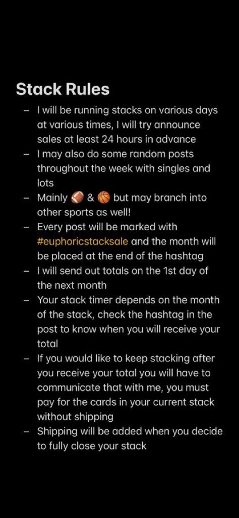 euphoriccards's tweet image. #euphoricstacksale
Rules & shipping!
Please DM me if you have any questions.