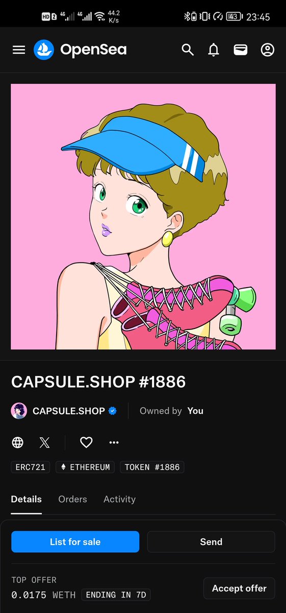 Muaz_legend1ink's tweet photo. Just minted pure attitude
CAPSULE #1886 from the @HanaNetwork is giving retro runway meets cyberpunk roller queen 🛼👑
Look at that stare—she knows she’s iconic.
Drop your NFTs below and let’s start a digital flex war 🔥👇
#NFTArt #CapsuleShop #HanaNetwork #FlexYourNFT https://t.co/5t2xFCqAmk