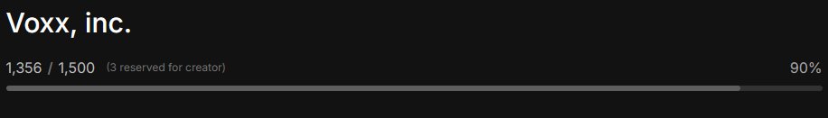 VOXX: Project Update &amp; Major News
A lot of good things are happening and we want to bring you in on a few of them.
We’ve also had some busy (and exciting) days on our end, and we just want to thank you all for the amazing energy. Seeing you vibing with your VOXX PFPs, sharing