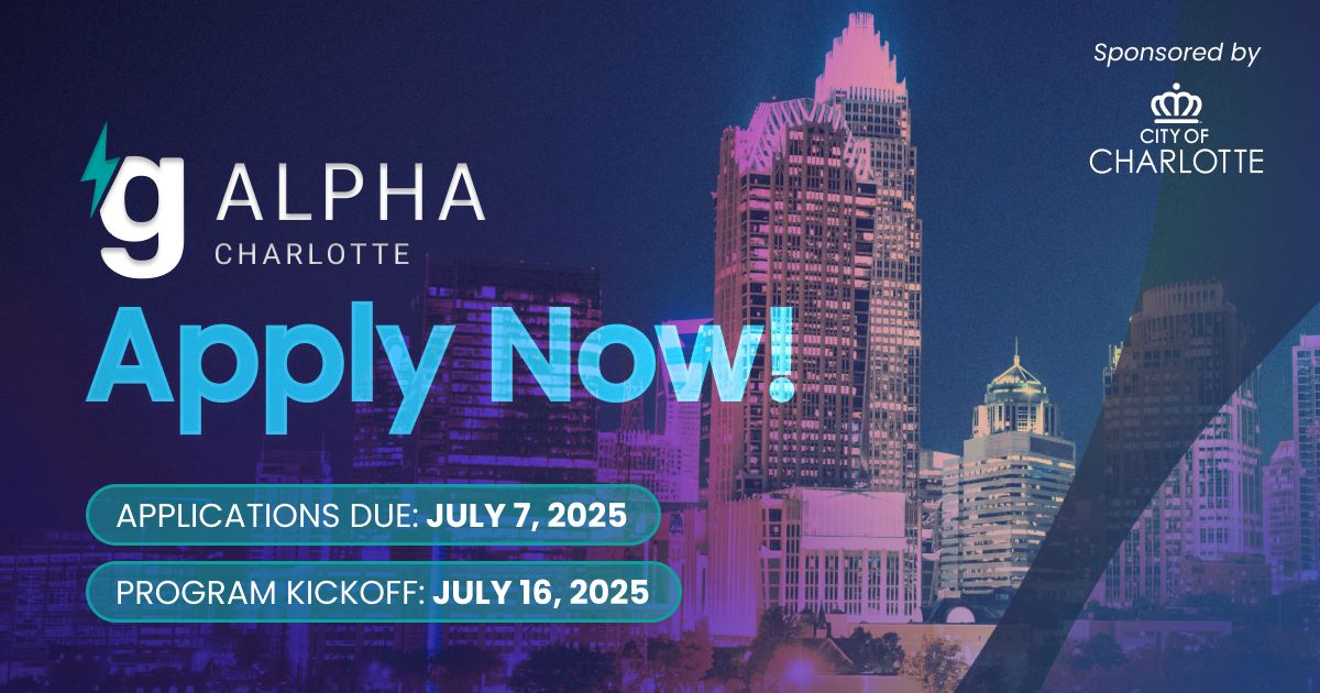 cltecon's tweet image. 🚨 Only a few days left to apply for ALPHA Charlotte's summer cohort!
⚡Free 4-week startup workshop for women & minority founders
⚡Turn your ideas into high-growth startups
Apply by July 7
Learn more: gener8tor.com/galpha/charlot…