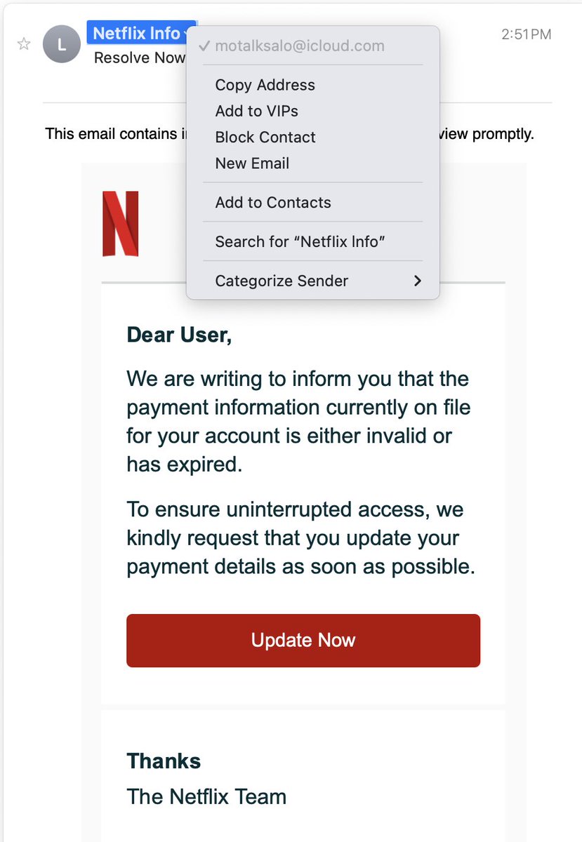 TechExamined's tweet image. Bro out here working for @netflix from his personal account… LOL.. I’m good dude… no thanks… Don’t fall for this scam..