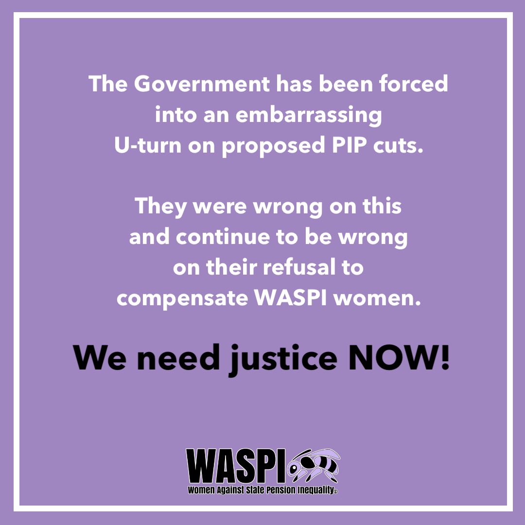 It’s time to sort the #WASPI issue. Maladministration found by the Ombudsman.  Government acceptance - yes, apology - yes, Compensation no? Put right the historic wrong. It will be debated tomorrow in the House.