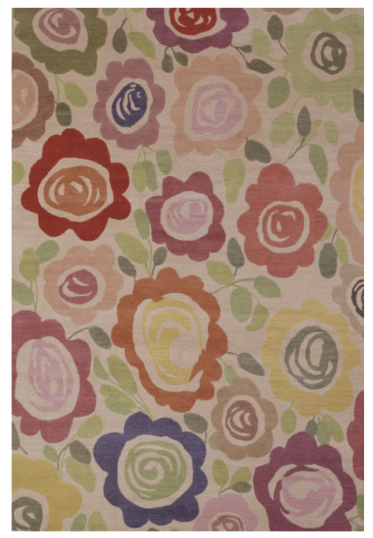 With a sophisticated and nuanced palette, and featuring an original floral textile design by Kim Parker, the lovely Tea Roses designer rug will add a welcome dash of panache to your home interior or workplace. 

Handmade with 100% New Zealand wool by talented artisans from Jaipur